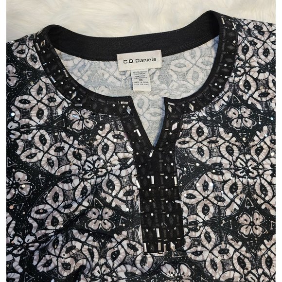 C. D. Daniels 3/4 Sleeve Blouse, Size 3XL - Picture 3 of 6